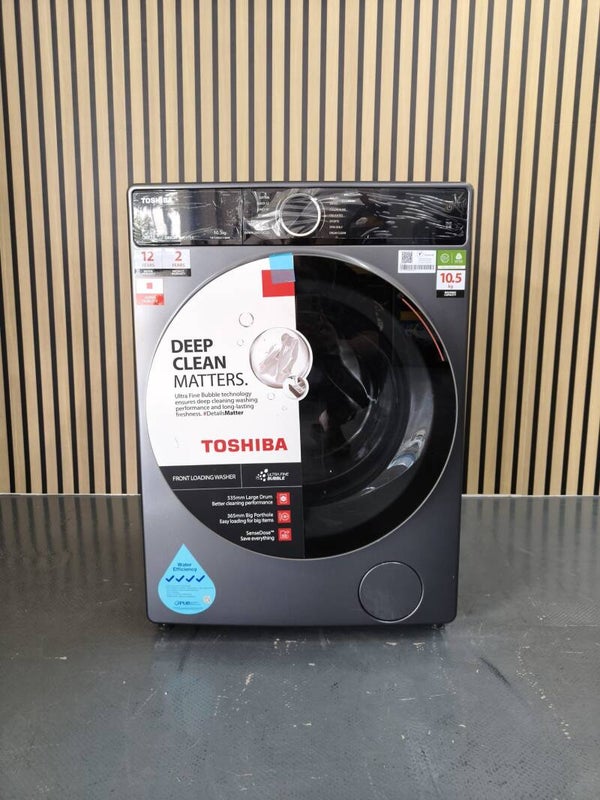 TOSHIBA 10.5kg Front Load Washer Washing Machine Model: TW-T25BZU115MW