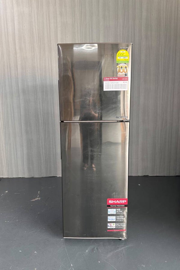 SHARP 225L 2-Door Top Freezer Refrigerator Fridge  Model : SJ-RX30E-SL