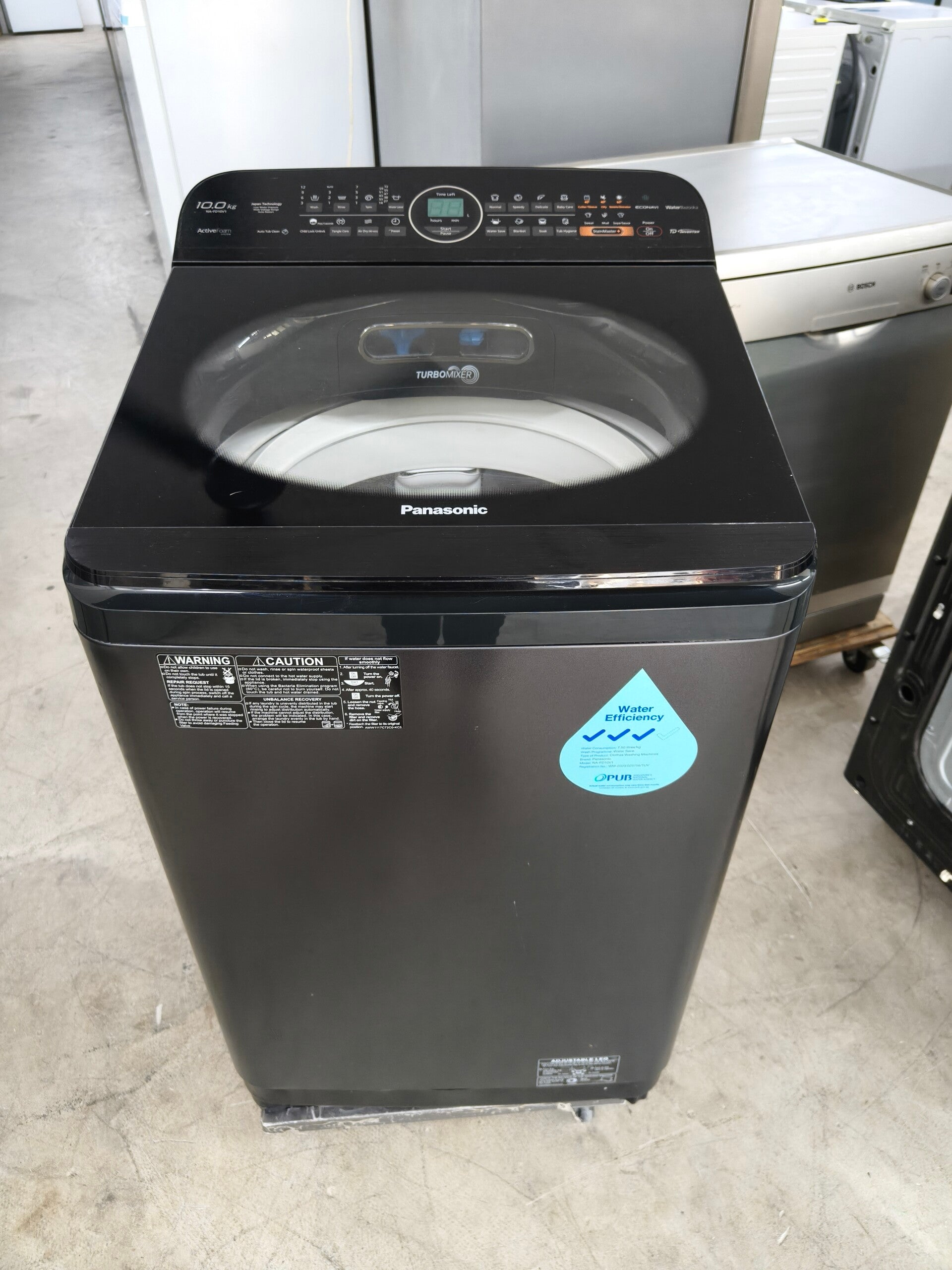 Used - Panasonic 10kg Top Load Washing Machine   Model: NA-FD10V1