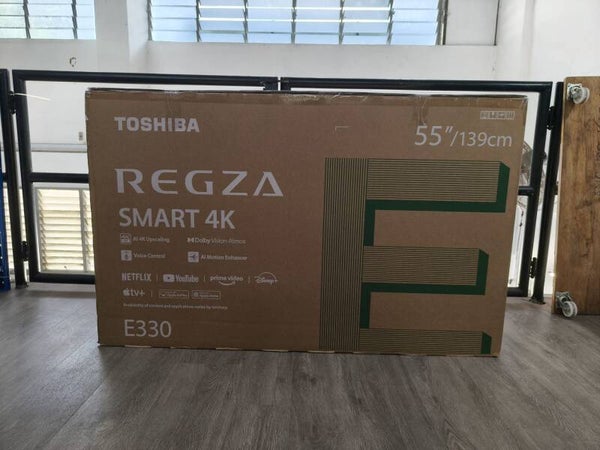 TOSHIBA 55 Inch 4K UHD AI TV | Dolby Vision & Atmos Model: 55E330RP