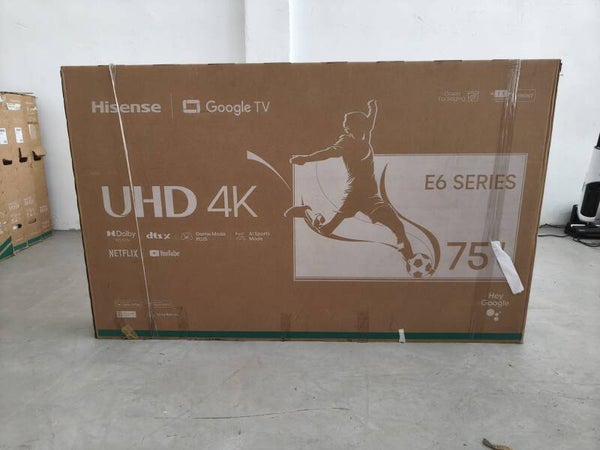 Hisense 75 inch E6 SERIES UHD 4K GOOGLE TV Model: 75E6N