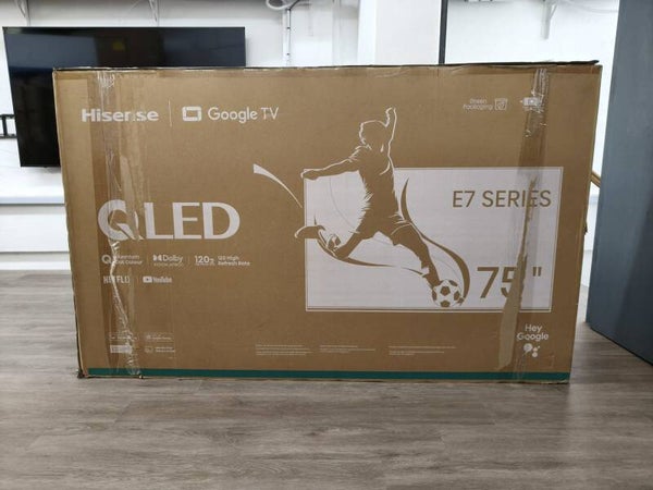 Hisense 75 inch 120HZ QLED GOOGLE TV Model: 75E7N