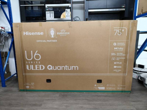 Hisense 75 inch 120HZ ULED TV Model: 75U6N