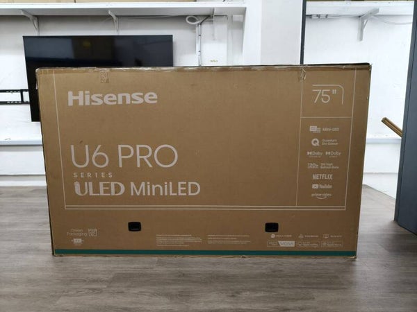 Hisense 75 inch 120HZ ULED MINI-LED TV Model: 75U6N PRO
