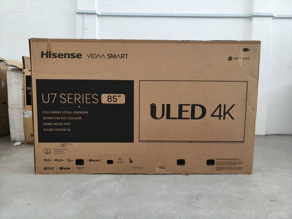 Hisense 85 inch U7 SERIES ULED 4K SMART TV Model: 85U7H