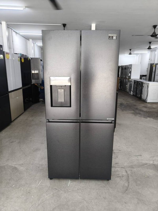 HISENSE 485L MULTI-DOOR FRIDGE WITH WATER DISPENSER Model: RQ5P470SYFD Display set