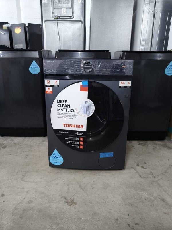 TOSHIBA FRONT LOAD WASHER/DRYER 8.5KG/6KG TWD-T21BU95UWS Display Set