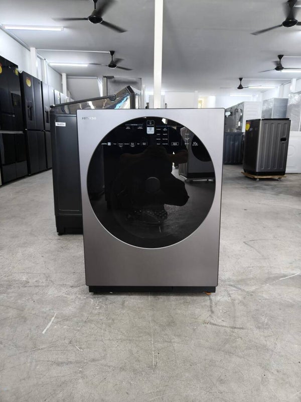 Hitachi 12kg Front Load Washer Model: BD-120XGV Colour: Black DISPLAY SET