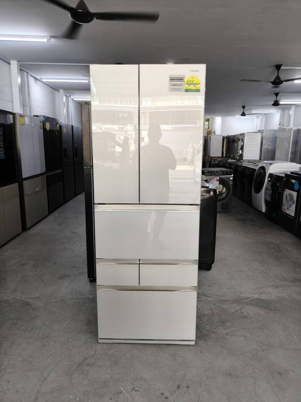 TOSHIBA MULTI DOOR FRIDGE GR-RM631WE-PGX(A6) 588L, 3 TICKS Display set