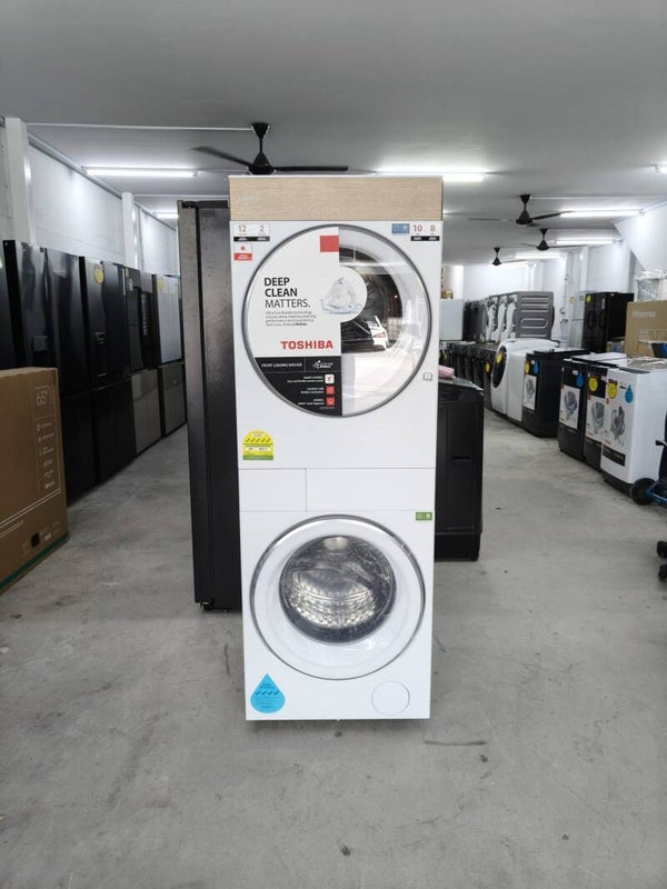 TOSHIBA 10kg/8kg WASHER/DRYER Model: TWD-T40BZU110MWS TD-T40BS90HWS(WT) Display Set