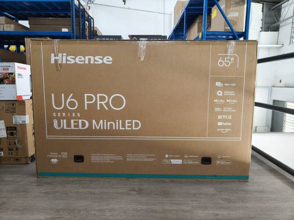 HISENSE 65" U6 PRO ULED MINILED TV 120 Hz 65U6N PRO Display Set
