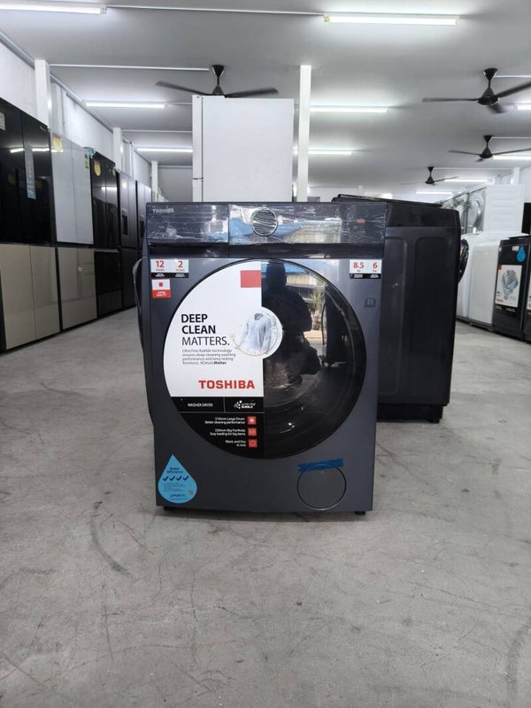TOSHIBA 8.5KG/6KG FRONT LOAD WASHER/DRYER Model: TWD-T21BU95UWS Display Set