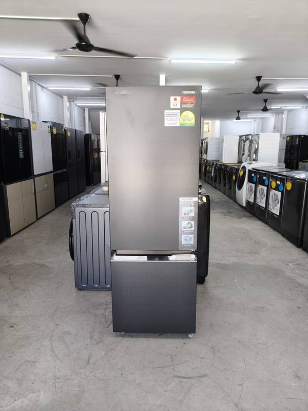 TOSHIBA 332L Bottom Mount Fridge Model: GR-RB410WE-PMX DISPLAY SET