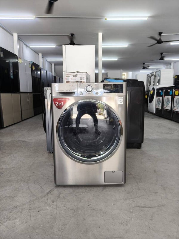USED LG 8KG/5KG FRONT LOAD WASHER DRYER Model: FC1408H3E