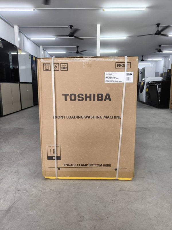 Brand New TOSHIBA 10.5kg Front Load Washer Model: TW-BK115G4S