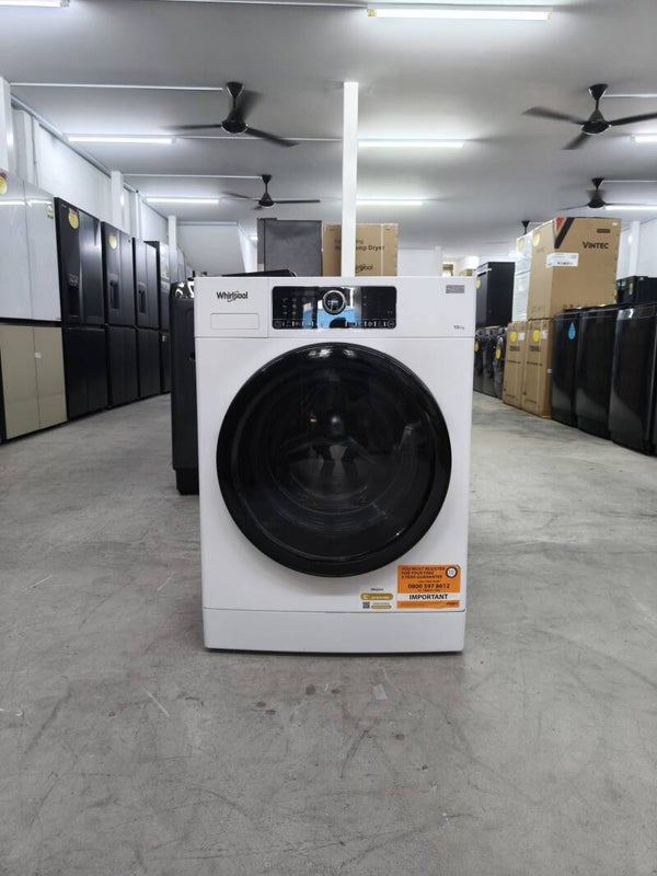USED WHIRLPOOL 10KG FRONT LOAD WASHER Model: FSCR10431