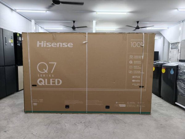 HISENSE 100-INCH 4K QLED SMART TV MODEL: 100Q7N DISPLAY SET