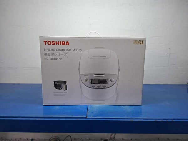 Toshiba 1.8L Digital Rice Cooker RC-18DR1NS Bincho Charcoal Coating  Display Set