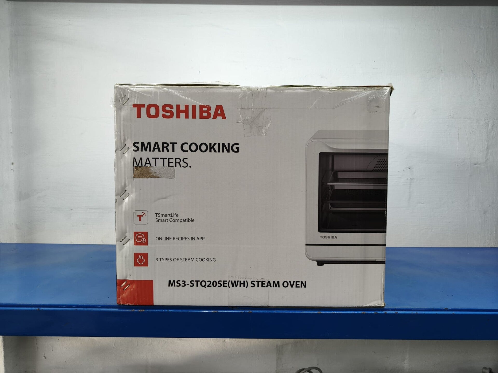TOSHIBA MS3-STQ20SE(WH) STEAM OVEN 20L (WHITE) DISPLAY SET