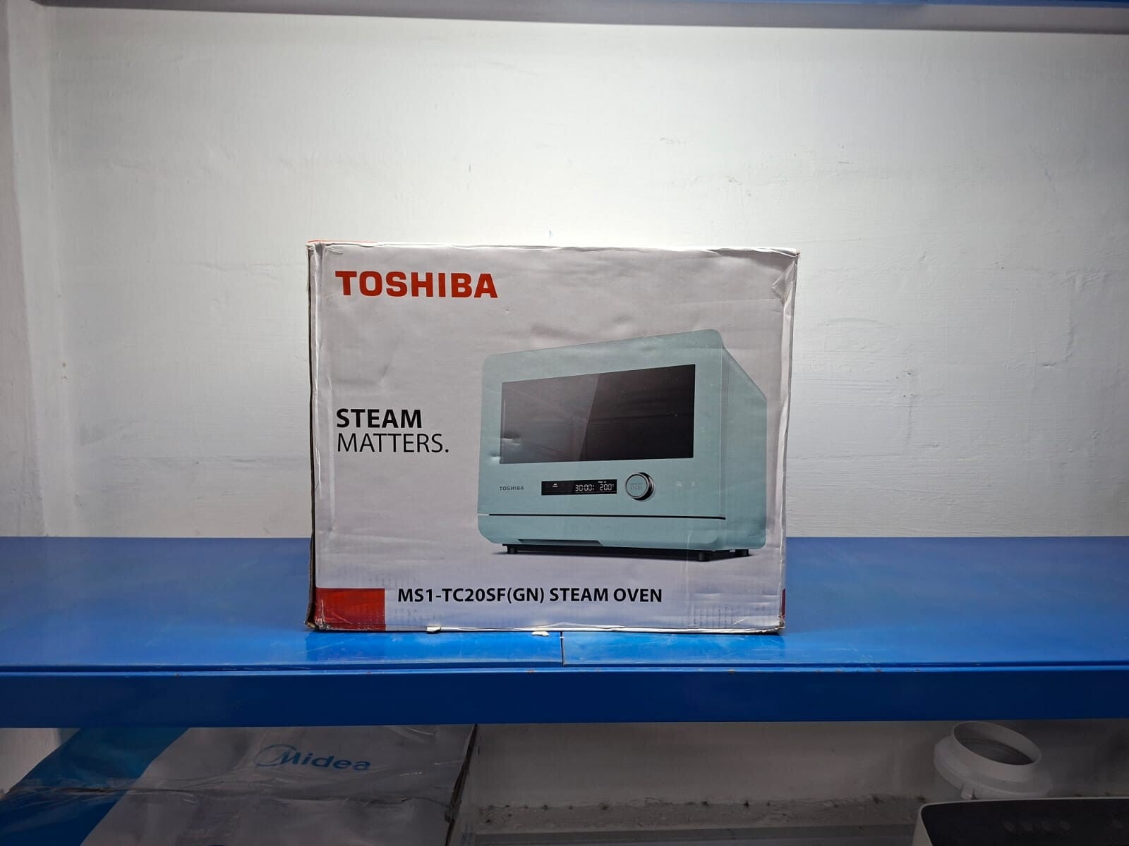 TOSHIBA MS1-TC20SF(GN) PURE STEAM OVEN (20L) - MINT GREEN Display Set