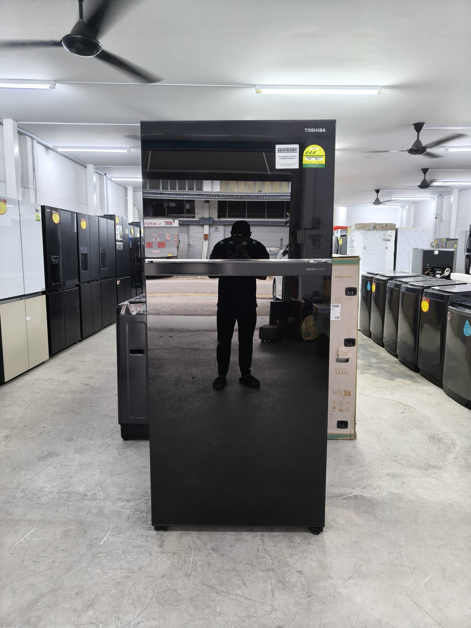 DISPLAY SET TOSHIBA 597L 2 - Door Fridge (Black) Model: GR-RT835WE-PGX(XK)