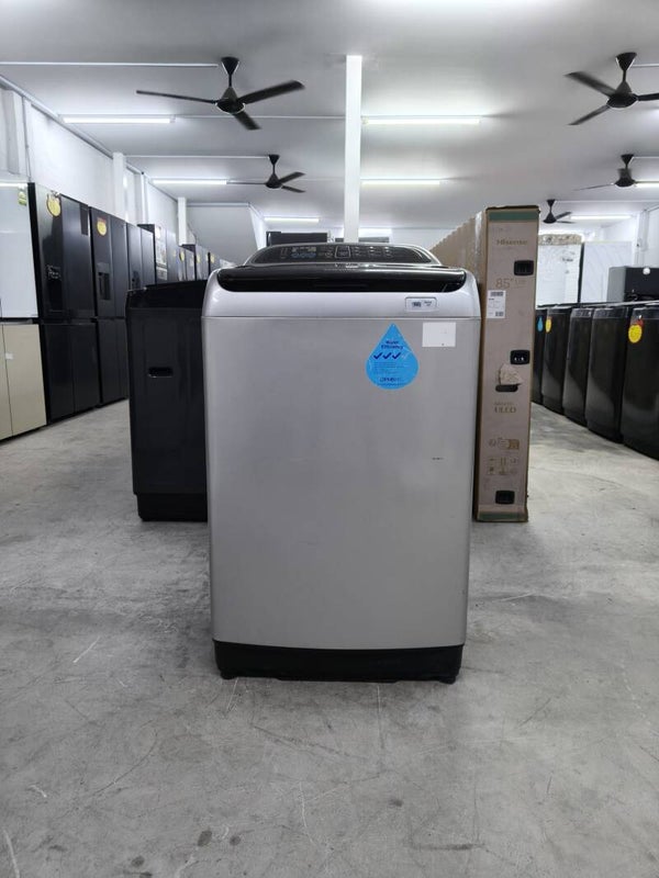 USED SAMSUNG 10kg Top Load Washing Machine Silver Model: WA10J5730SS