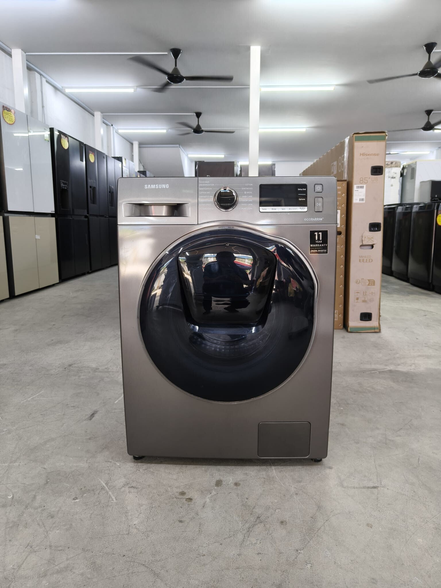 USED SAMSUNG 9KG/6KG WASHER/DRYER Model: WD90K6410OX