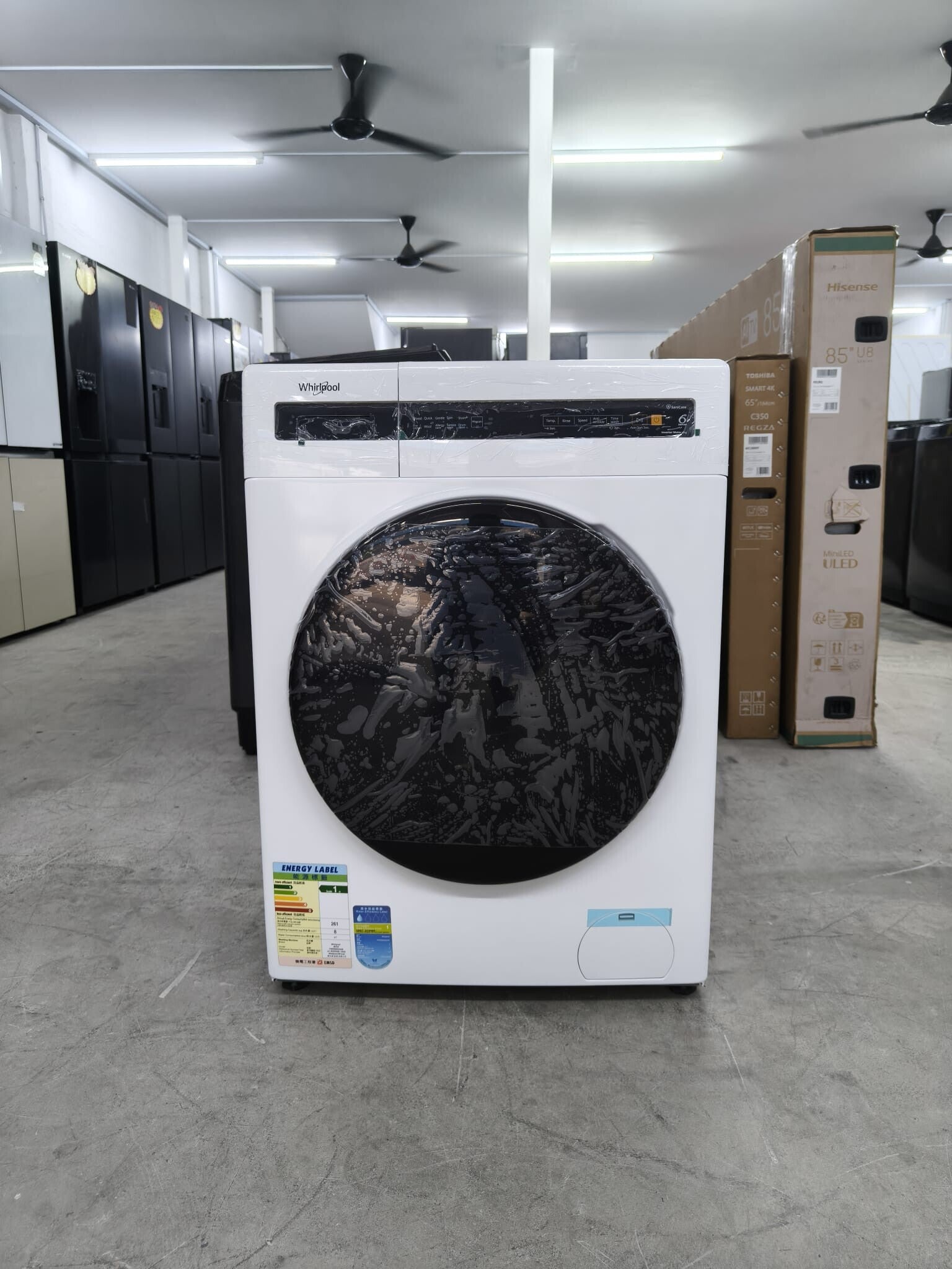 WHIRLPOOL 8kg front load inverter Model: FWEB8002GW  Display set