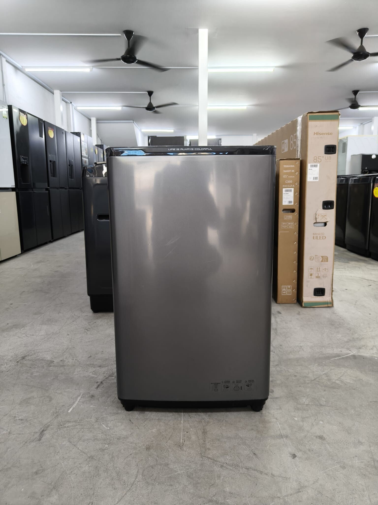 HISENSE 10.5KG TOP LOAD WASHER MODEL: WTZQ1015UT Display set