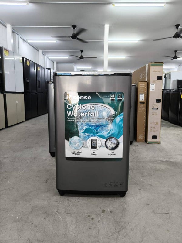 HISENSE 10.5KG TOP LOAD WASHER MODEL: WTZQ1017DT Display set
