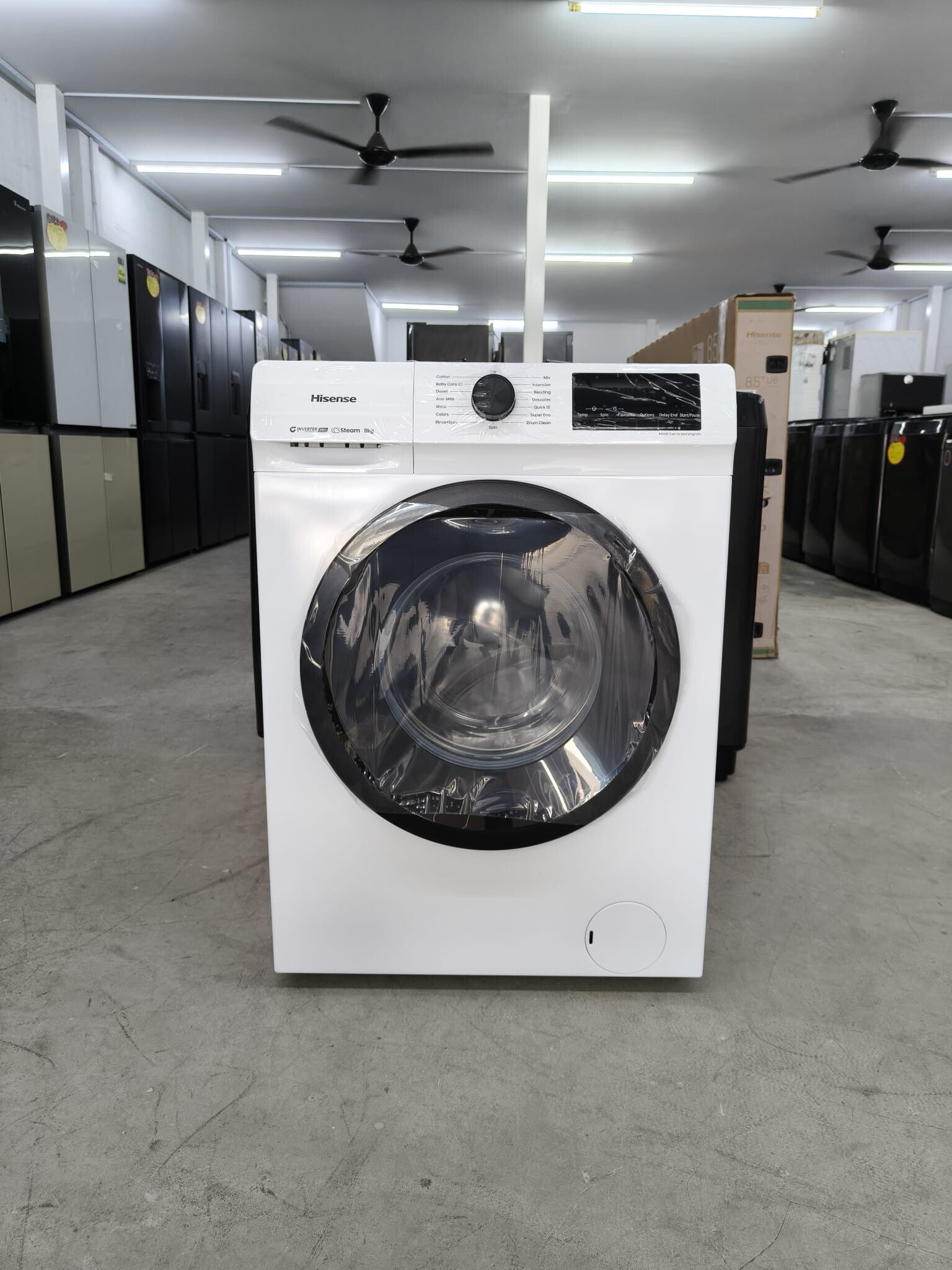 HISENSE 8KG FRONT LOAD WASHER Model: WF80N1 Display set
