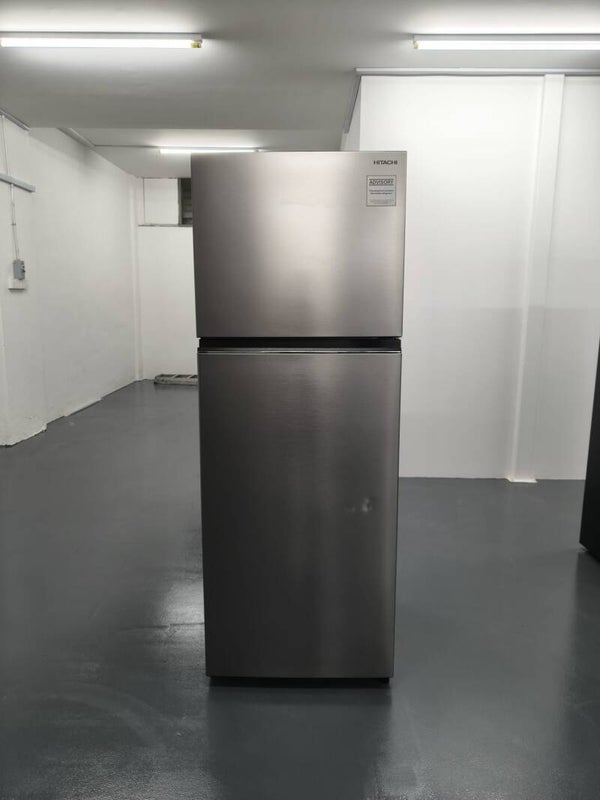 HITACHI 409L 2 Door Top Freezer Refrigerator Model: HRTN6443SXSG