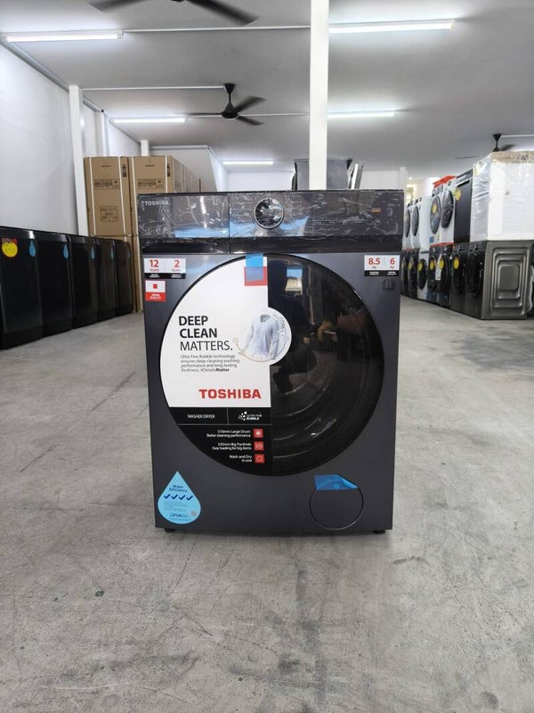 TOSHIBA 8.5KG/6KG FRONT LOAD WASHER/DRYER Model: TWD-T21BU95UWS Display Set