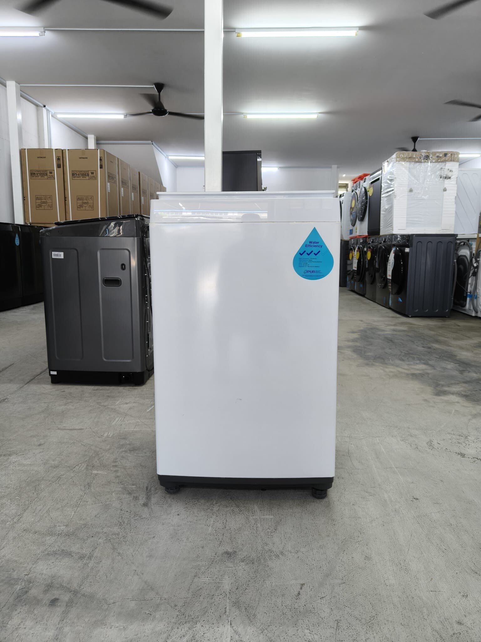 USED TOSHIBA 7kg Fully Automatic Non-inverter Top Load Washing Machine Model: AW-K801AS