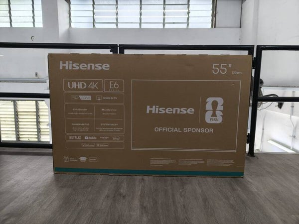 DISPLAY SET HISENSE 55 inch 4K UHD AI TV | Dolby Vision & Audio Model: 55E6Q