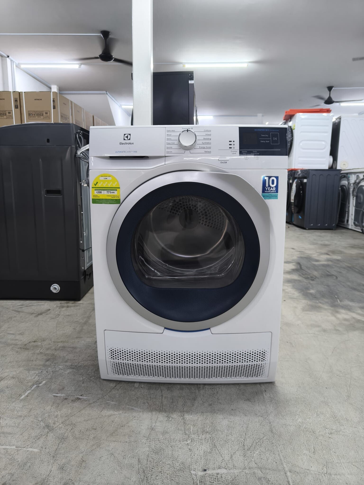 USED ELECTROLUX 8KG CONDENSER DRYER Model: EDC804CEWA