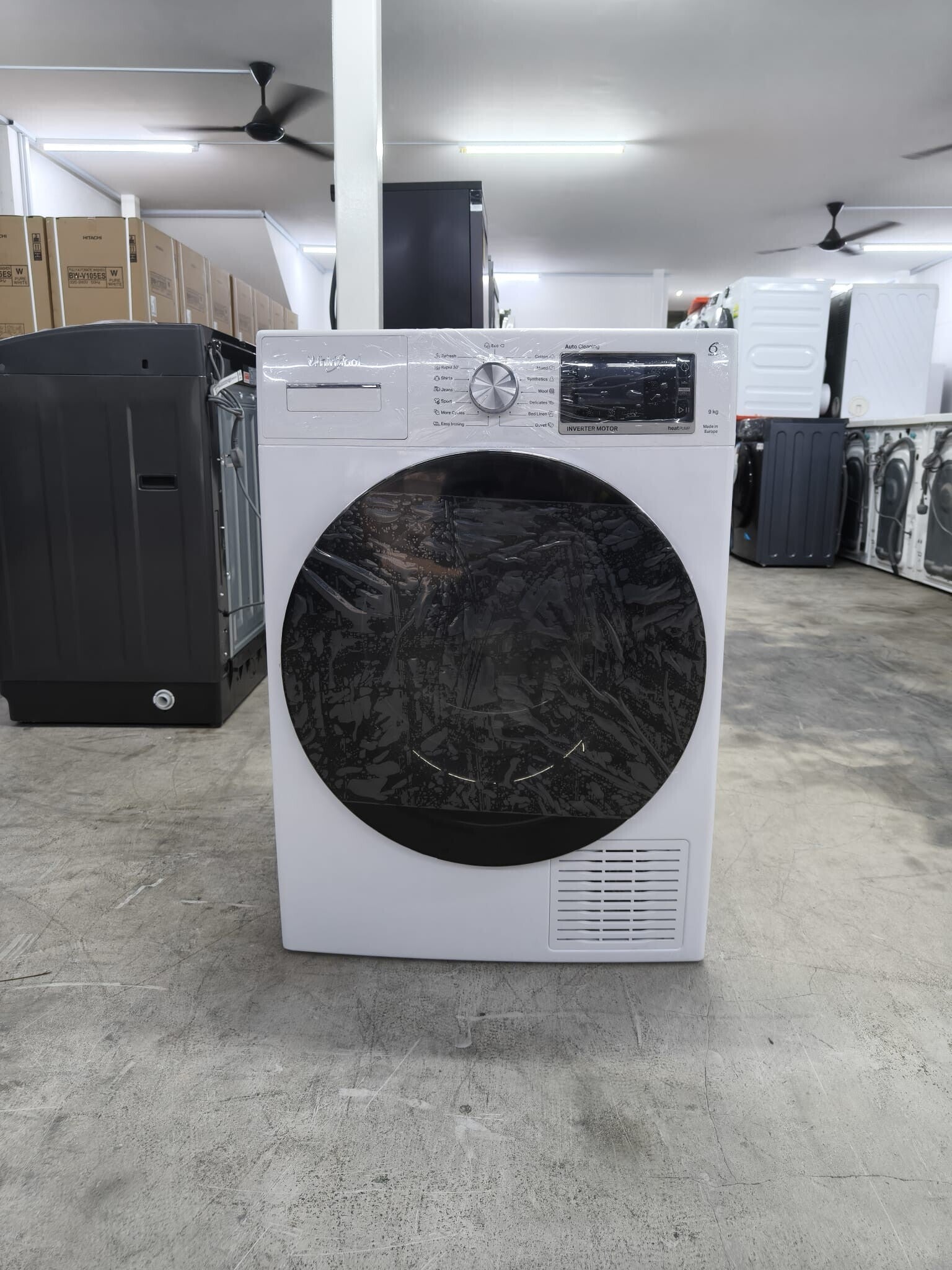 WHIRLPOOL 9kg Heatpump dryer Display Set Model: HWMB9002GW