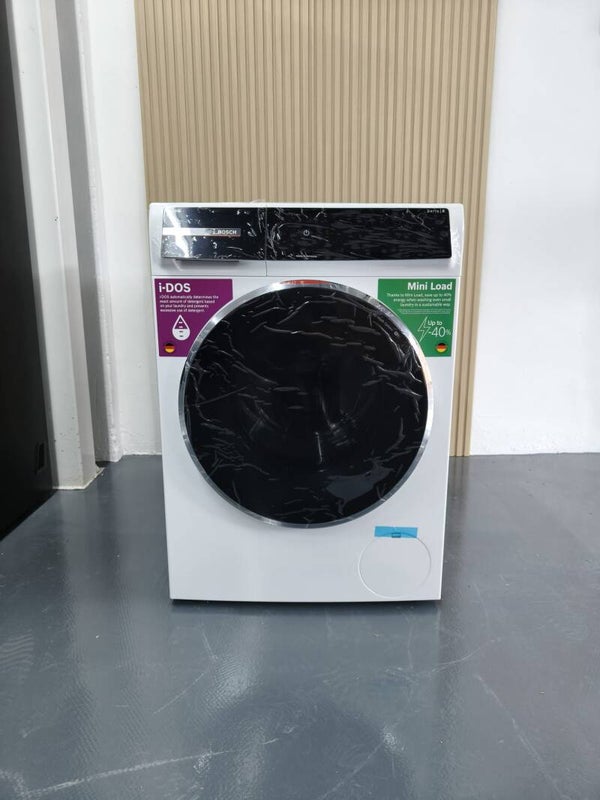 BOSCH 10KG FRONT LOAD WASHER IDOS (WHITE) SERIE 8 Model: WGB254A0SG Display Set
