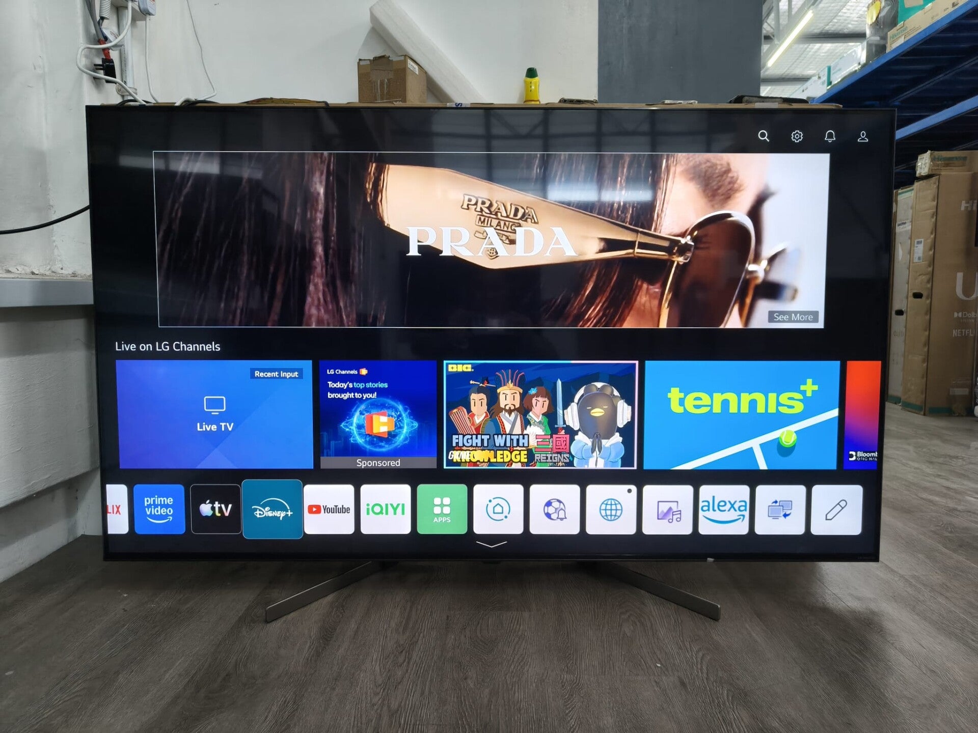 USED LG 65" Nanocell 4K Tv 65NANO80TPA