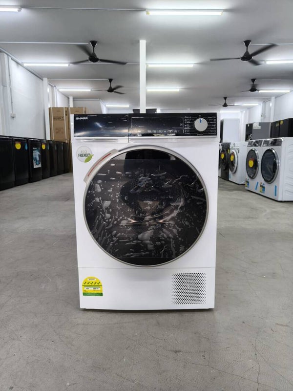 SHARP 8KG HEAT PUMP DRYER Model: KD-HD8S-W Display Set
