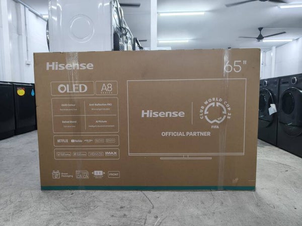 HISENSE 65" A8 SERIES 4K OLED 120Hz Smart Tv Swivel Stand Model: 65A85Q