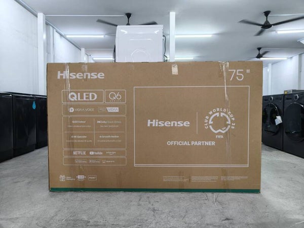 HISENSE 75" Q6 QLED TV 75Q6Q Display Set