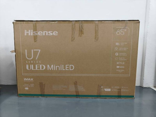 HISENSE 65" U7 ULED MINILED TV 144 Hz Model: 65U7N Display Set