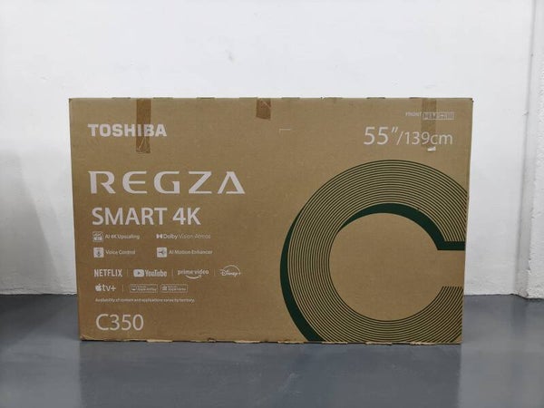 TOSHIBA 55" Smart 4K Model: 55C350RP Display Set