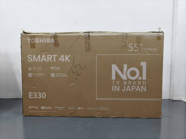 TOSHIBA 55" 4K Smart tv Model: 55E330NP Display Set