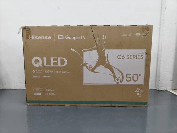 HISENSE 50" Q6 SERIES QLED GOOGLE TV Model: 50Q6N Display Set
