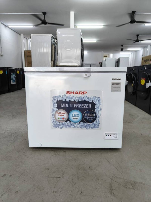 SHARP 190L CHEST FREEZER Model: SJC218-WHS Display Set