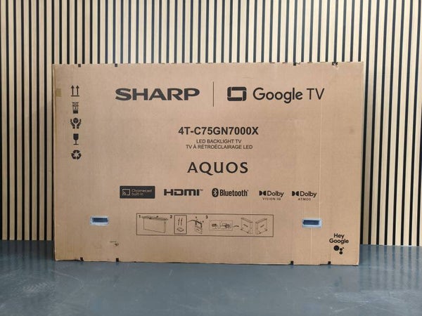 SHARP 75" 4K AQUOS Google TV Model: 4T-C75GN7000X Display Set