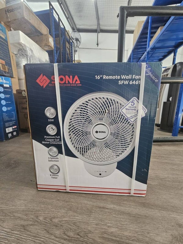 SONA 16 inch wall fan Display set Model: SFW6461