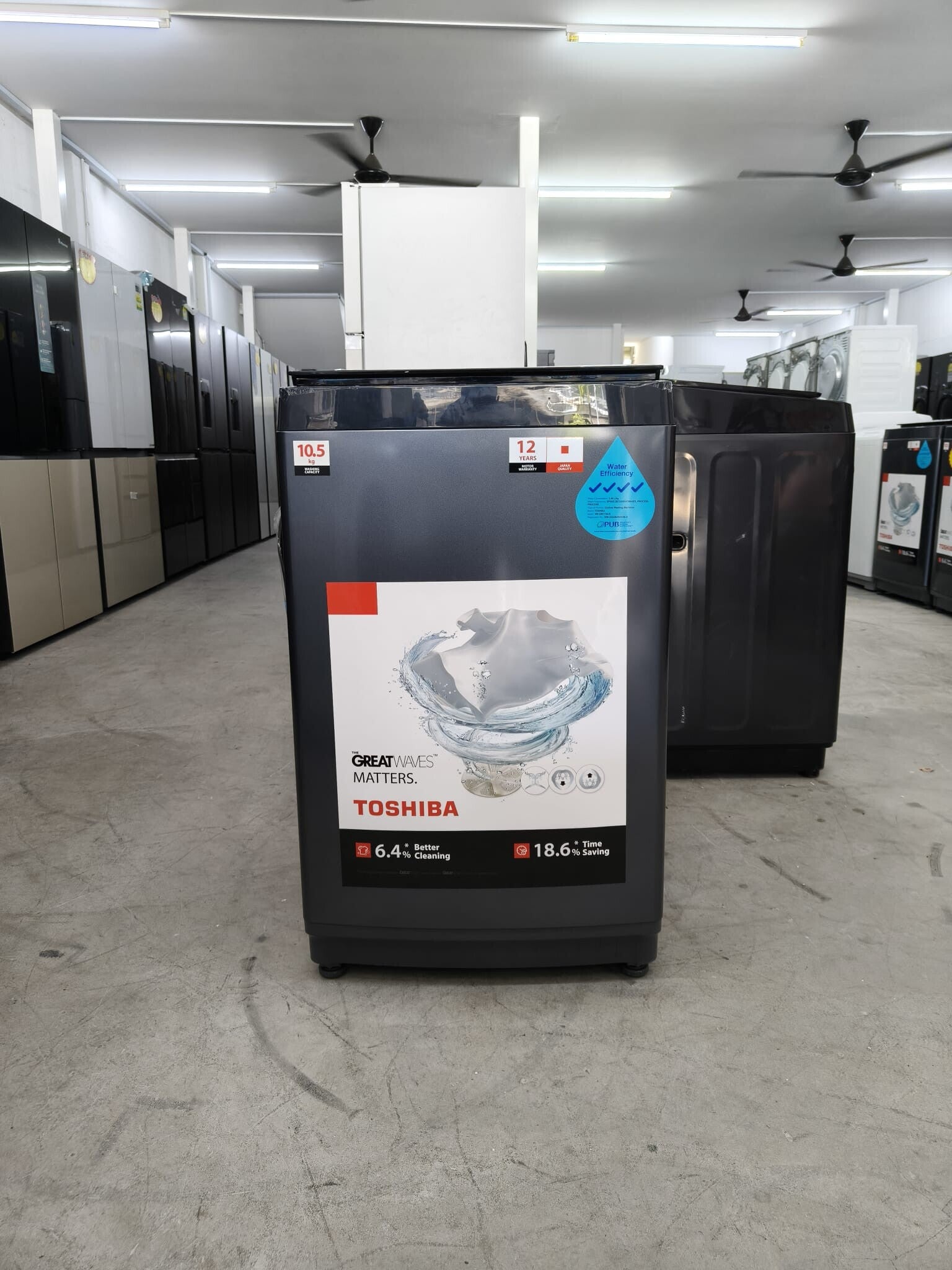 USED TOSHIBA 10.5kg Top Load Washing Machine Model: AW-DUK1150HS